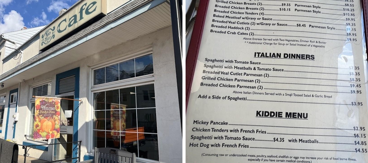 3rd Street Cafe Menu